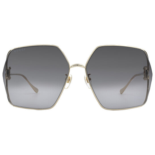 NEW Gucci Women\'s GG1322S 64mm Square Sunglasses, New w/o Tag $710 Gucci GG1322SA-002 64 Sunglass WOMAN METAL – Lexor Miami main image 2