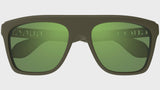 Gucci GG1570S‑005 57 Men’s Sunglasses | Dark Green Injection Frame | Authentic Luxury (UPC 889652469065)