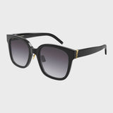 Saint Laurent SL M105/F‑002 55 Black Women’s Sunglasses | Recycled Acetate