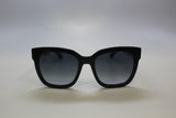 Gucci GG0034SN-002 54 mm Women’s Sunglasses – Black Acetate Frame with Grey Gradient Lenses | Authentic Luxury Eyewear