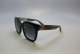 Gucci GG0034SN-002 54 mm Women’s Sunglasses – Black Acetate Frame with Grey Gradient Lenses | Authentic Luxury Eyewear