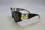 Balenciaga BB0287S-001 Women’s Sunglasses – Recycled Acetate, 55mm