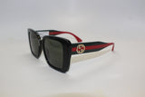 Gucci GG1861S-001 53mm Women’s Sunglasses – Black Recycled Frame, Gray Lenses