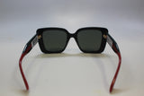 Gucci GG1861S-001 53mm Women’s Sunglasses – Black Recycled Frame, Gray Lenses