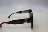 Gucci GG1861S-001 53mm Women’s Sunglasses – Black Recycled Frame, Gray Lenses
