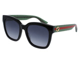 Gucci GG0034SN-002 54 mm Women’s Sunglasses – Black Acetate Frame with Grey Gradient Lenses | Authentic Luxury Eyewear