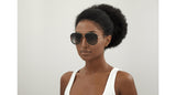 Gucci GG0062S-003 57 SUNGLASS unisex WOMAN METAL