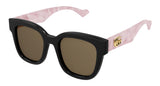 Gucci GG0998S-005 52 Women’s Sunglasses | Black/Pink Pearl Frame | Authentic Luxury (UPC 889652356174)