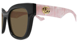 Gucci GG0998S-005 52 Women’s Sunglasses | Black/Pink Pearl Frame | Authentic Luxury (UPC 889652356174)