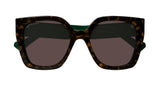 Gucci GG1300S‑002 55 Women’s Sunglasses | Havana Recycled Acetate Frame | Authentic Luxury (UPC 889652415352)