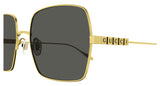 Gucci GG1434S‑001 57 Women’s Sunglasses | Gold Metal Frame | Authentic Luxury (UPC 889652441429)
