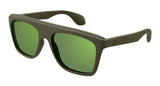 Gucci GG1570S‑005 57 Men’s Sunglasses | Dark Green Injection Frame | Authentic Luxury (UPC 889652469065)