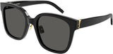 Saint Laurent SL M105/F‑002 55 Black Women’s Sunglasses | Recycled Acetate