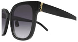 Saint Laurent SL M105/F‑002 55 Black Women’s Sunglasses | Recycled Acetate