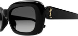 Saint Laurent SL M130‑002 53 Women’s Sunglasses | Black Frame | Recycled Acetate