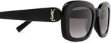 Saint Laurent SL M130‑002 53 Women’s Sunglasses | Black Frame | Recycled Acetate