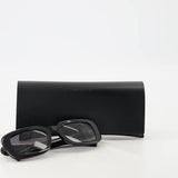 Saint Laurent SL M130‑002 53 Women’s Sunglasses | Black Frame | Recycled Acetate