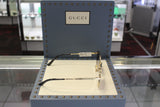 Gucci GG0589SK-001 57 Women’s Sunglasses | Black/Gold Metal Frame | Authentic Luxury