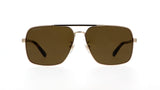 Gucci GG1289S‑002 62 Men’s Sunglasses | Gold/Havana Metal & Recycled Acetate Frame | Authentic Luxury (UPC 889652413815)