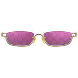Gucci GG1278S‑005 55 Sunglasses | Gold Metal Frame | Authentic Luxury (UPC 889652412689) UNISEX METAL